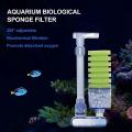 Aquarium Filter,ultra Quiet Sponge Filter Fish Tank Air Pump Xy-2881