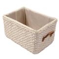 Storage Basket Home Sundries Boxes Corn Husk Woven Basket-white