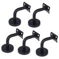 Sturdy, Solid Banister Rail Bracket, Stair Handrail-5pcs-curved Joint