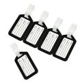 10pcs Luggage Tags Suitcase Label Bag Travel Accessories Black