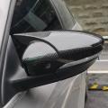 Carbon Fiber Car Rearview Mirror Cover Horn Style for Skoda Octavia