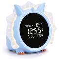 Kids Digital Alarm Clock for Bedroom,dinosaur Alarm Clock Blue