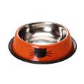 Pet Bowl Easy Clearing Resistant with The Rubber Circle Of Antiskid A