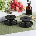 4 Pcs Candlestick Holders Black Candle Holders Decorative for Home