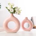 Ceramic Vase Flower Round Flower Vase for Home Decor Art Vases M