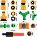 Plastic 4-point Water Pipe Quick Connector Set Gardening Connector