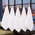 7pcs Towels Cotton White Hotel Quality Soft Face Hand Towels 30x30cm