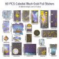 192pcs Celestial Stickers for Scrapbooking Planet Moon Space Stickers