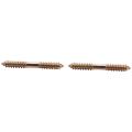 M8x70mm Double Ended Wood to Wood Furniture Fixing Dowel Screw 15pcs