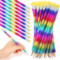 144pcs Rainbow Color Pencils with Eraser