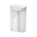 Food Storage Container Pasta Rice Storage Jars Home Kitchen (white)