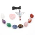 Crystal Gemstone Chakras Healing Quartz Mineral Ornament Gifts Box