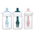 3 Pcs Oil Dispenser Bottle,with Silicone Brush,for Cooking,bbq,baking