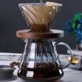 Pour Over Coffee Set V60 Dripper 500ml Coffee Server Glass Funnel,1