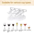 Under Cabinet Stemware Wine Glass Holder Storage Rack 2.17 Inch Deep