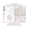 4 Pack Leaf Macrame Braided Curtain for Living Room Home Room Decor