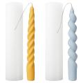 3d Candle Mould for Casting Candles Diy Spiral Candle Silicone Moulds