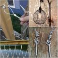 56 Pcs Garden Wire Cable Railing Wire Kits 15m Stainless Steel Wire