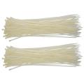 Cable Ties Wraps / Zip Ties, White 100pcs 400mm X5mm