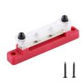 2-piece Set/4-way Straight Busbar Ac & Dc High Current with Top Cover