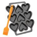 Heart Shaped Cake Pan Mold,for Biscuit Chocolate Egg Stuffed Pancake