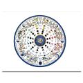 Painting 2022 Lunar Calendar Annual Ring Canvas Hanging-b