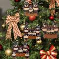 Christmas Tree Pendant Personalized Family Hanging Ornament 5 Bears