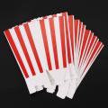 24 Cinema Stripes Party Small Candy Favour Popcorn Bags Boxes,red