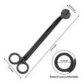 Candle Wick Cutter Stainless Steel Wick Cutter Scissors Black