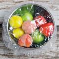 100pcs Reusable Food Storage Clear Plastic Covers for Outdoor Picnic