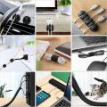 17pcs Cable Management Organizer Set with Zipper Cable Ties Cord