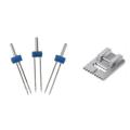 6pack Wrinkled Needle with 2 Pcs Presser Foot for Sewing Machine 5fm