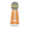 Bluetooth Microphone Handheld Karaoke Live for Mobile Phones Orange