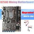 B250c Mining Motherboard+2xsata Cable Support Ddr4 Ram for Eth Miner