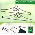 3pcs Garden Flag Wall Hanger Powder Coated Iron Banner Holder