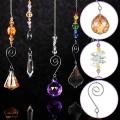 9 Pieces Crystal Sun Catcher Colorful Glass Beads for Window Home