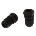 30 Pcs Pg7 Waterproof Connector Gland Black for 4-7mm Diameter Cable
