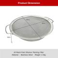 Paint Strainer Mesh Stainless Steel Filter 60-mesh 11.4inch Width