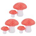 3d Mushroom Shaped Hanging Paper Lanterns 2 Pcs (different Sized)