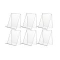 6 Pack Clear Acrylic Display Stand for Pictures,jewelry,watch Display