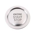 For Toyota Harrier Car Engine Start Switch Button Sticker,silver