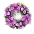 Christmas Decoration Pendant 30cm Christmas Wreath Purple