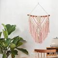 Hand-woven Color Macrame Bohemian Tapestry for Home Bedroom 60x75cm-c