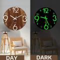Luminous Wall Clock,12inch Wall Clocks for Indoor/outdoor Living Room