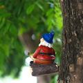 Gnome Garden Statue, Elf Gnome Sculpture Bird Feeder