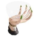 Halloween Candle Holders Decor Skeleton Hand Candle Holder (green)
