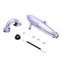 1/8 Metal Side Exhaust Pipe for Hpi Hsp Kyosho Nitro Rc Car Buggy