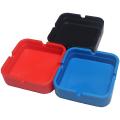 Square Silicone Ashtray for Cigarettes Unbreakable Heat-resistant