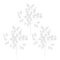 3 Dozen Artificial White Leaves Wedding Festival Decorative Flower