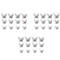 3d Butterfly Wall Stickers, 36 Pcs Butterfly Wall Decals(silver)